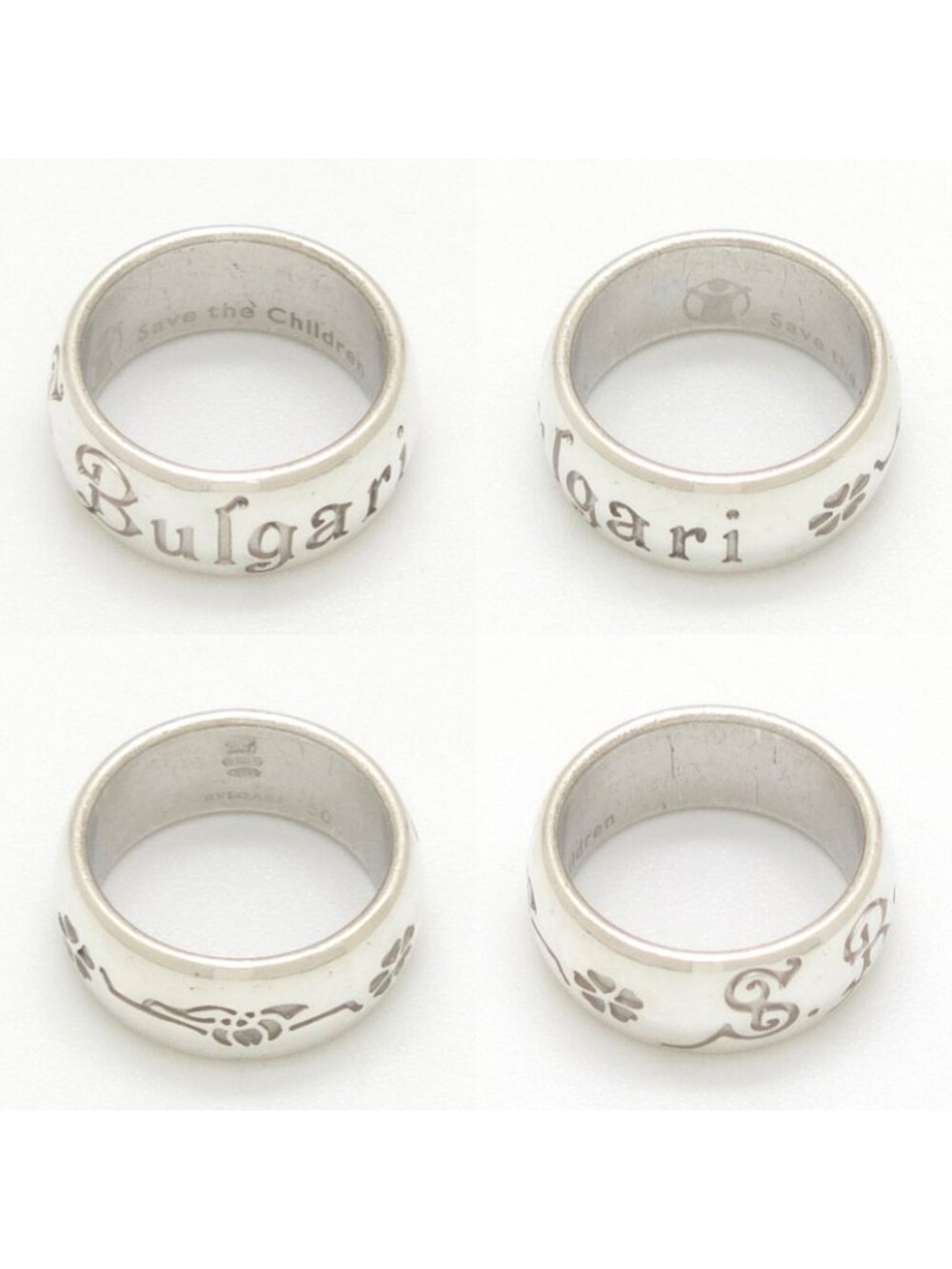 Bvlgari Save the Children Ring 50 125 Anniversary Sterling Silver - Picture 4 of 9
